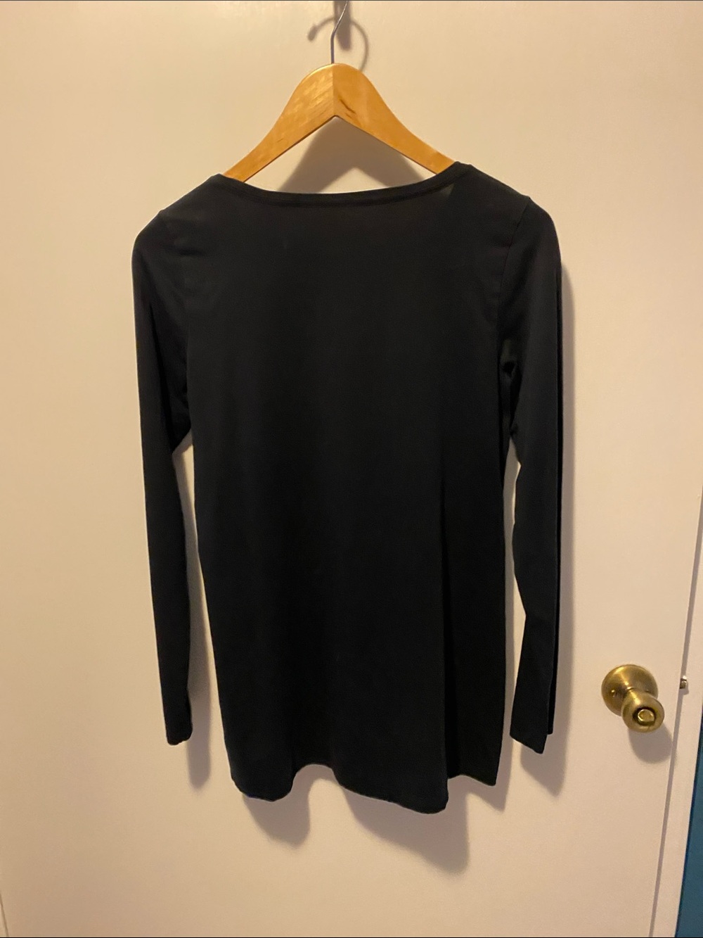 Pure Jill Black Long-Sleeve Scoop Neck Tee - Picture 6 of 7